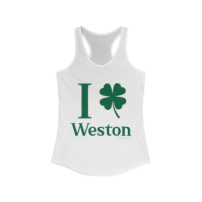 I Clover Weston (Green) Women's Ideal Racerback Tank