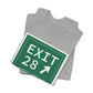 Vintage Exit 28 Merritt Parkway Sign Unisex Jersey Short Sleeve T-Shirt