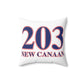 203 New Canaan Red White & Blue Spun Polyester Square Pillow
