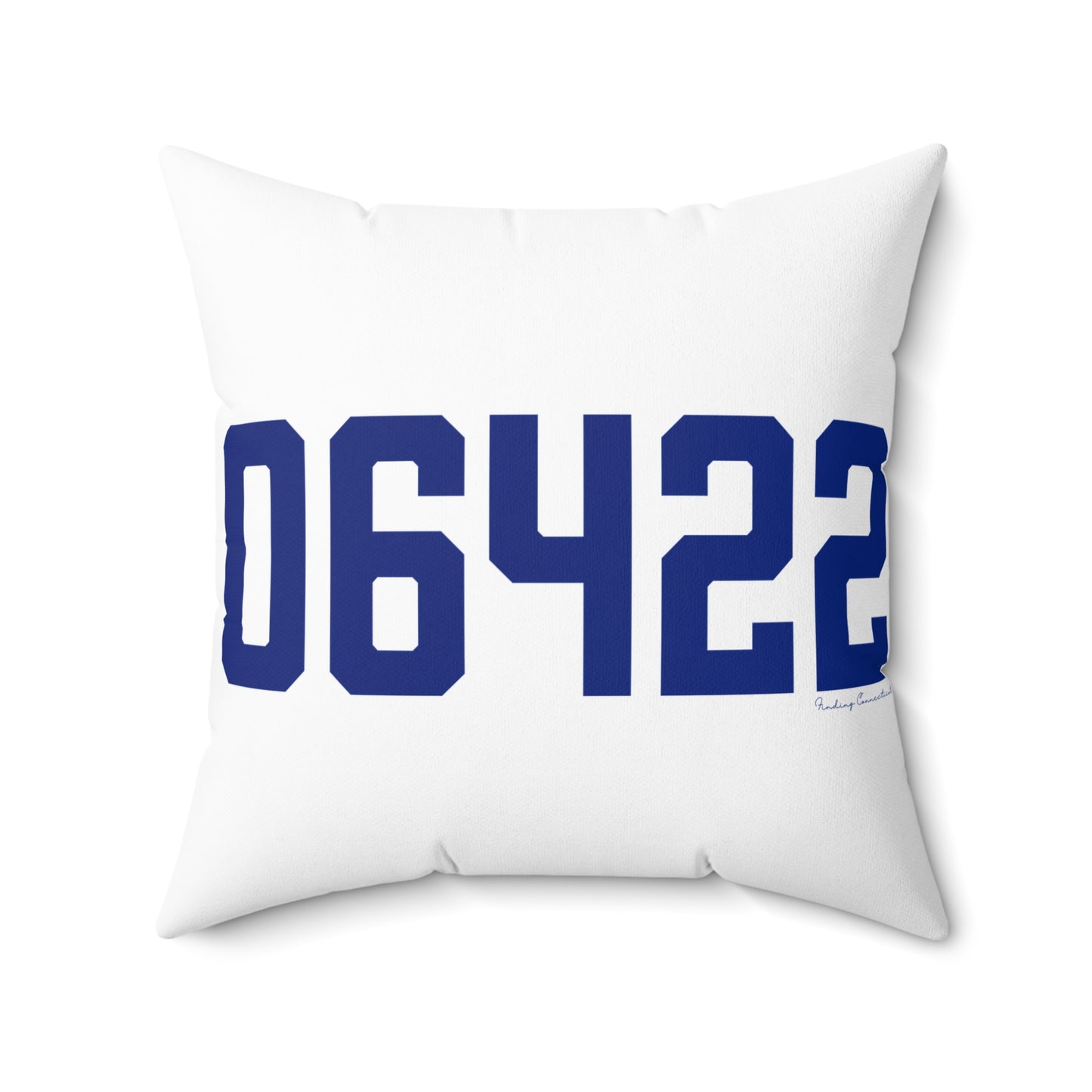 06422 Durham Connecticut Zip Code Spun Polyester Square Pillow