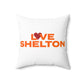 Love Shelton Spun Polyester Square Pillow