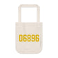 06896 Redding Connecticut Zip Code Organic Canvas Tote Bag