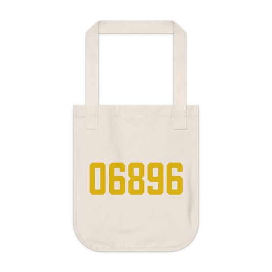 06896 Redding Connecticut Zip Code Organic Canvas Tote Bag