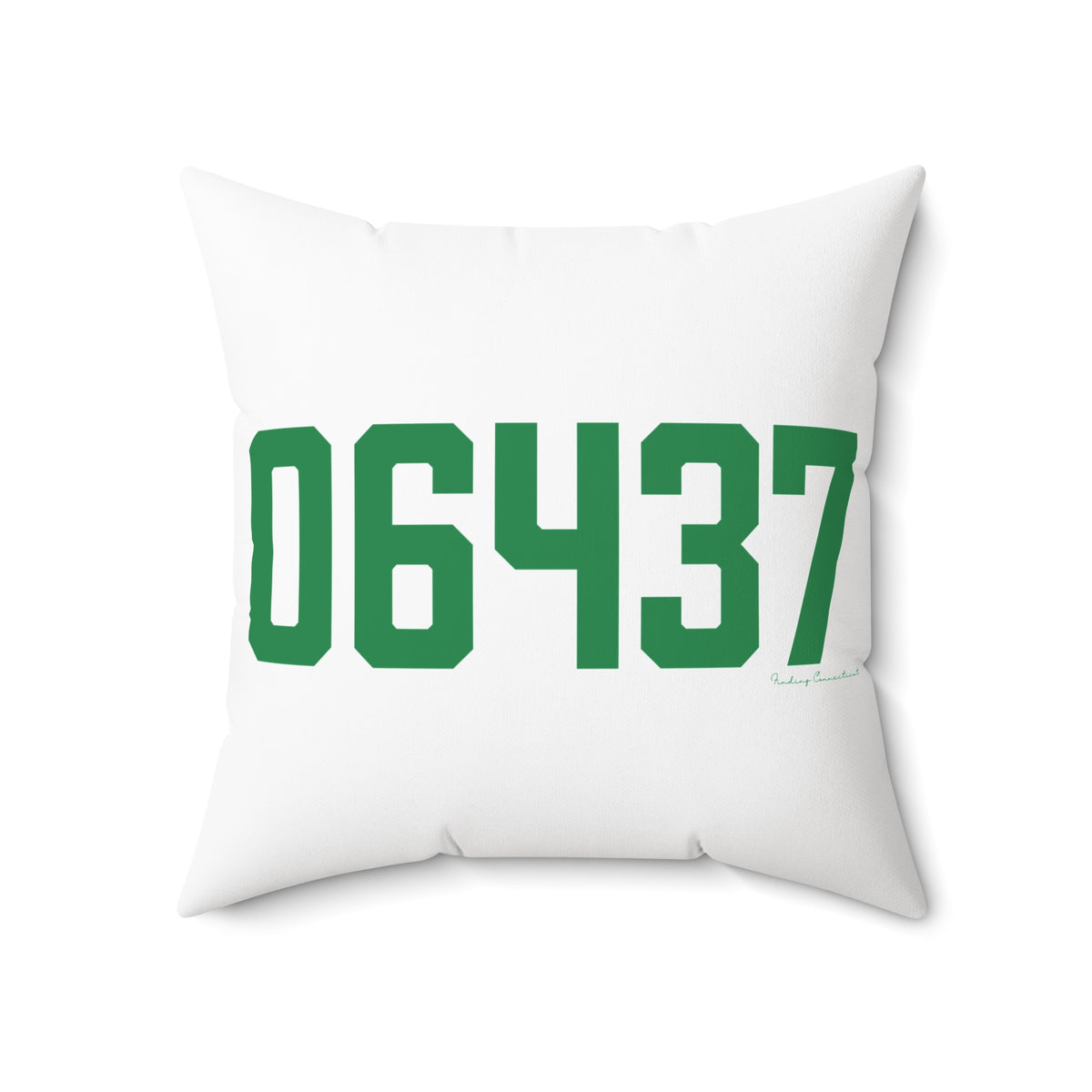 06437 Guilford Connecticut Zip Code Polyester Square Pillow