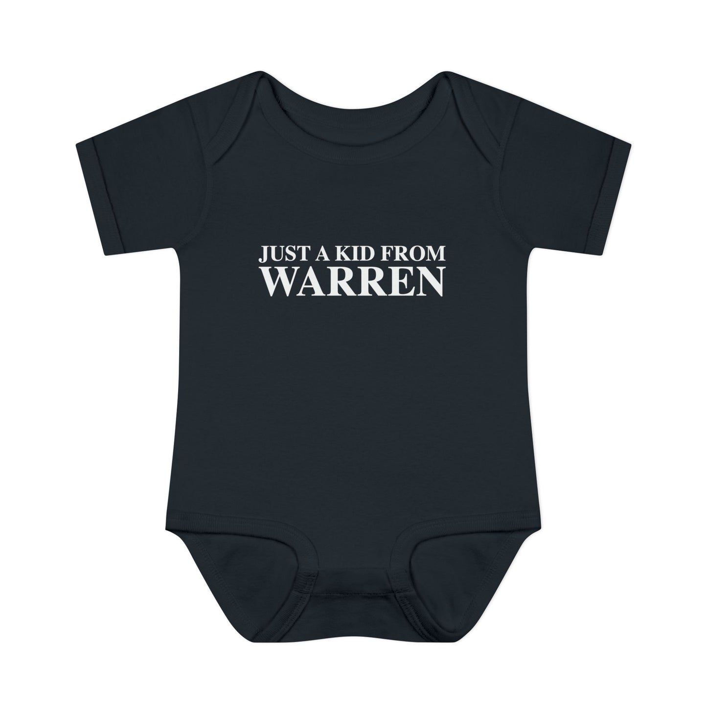 Just a kid from Warren Infant Baby Rib Bodysuit