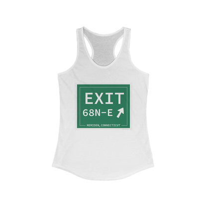 Vintage Exit 68N-E WCP Sign Women's Ideal Racerback Tank