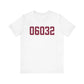 06032 Farmington Connecticut Zip Code Unisex Jersey Short Sleeve T-Shirt