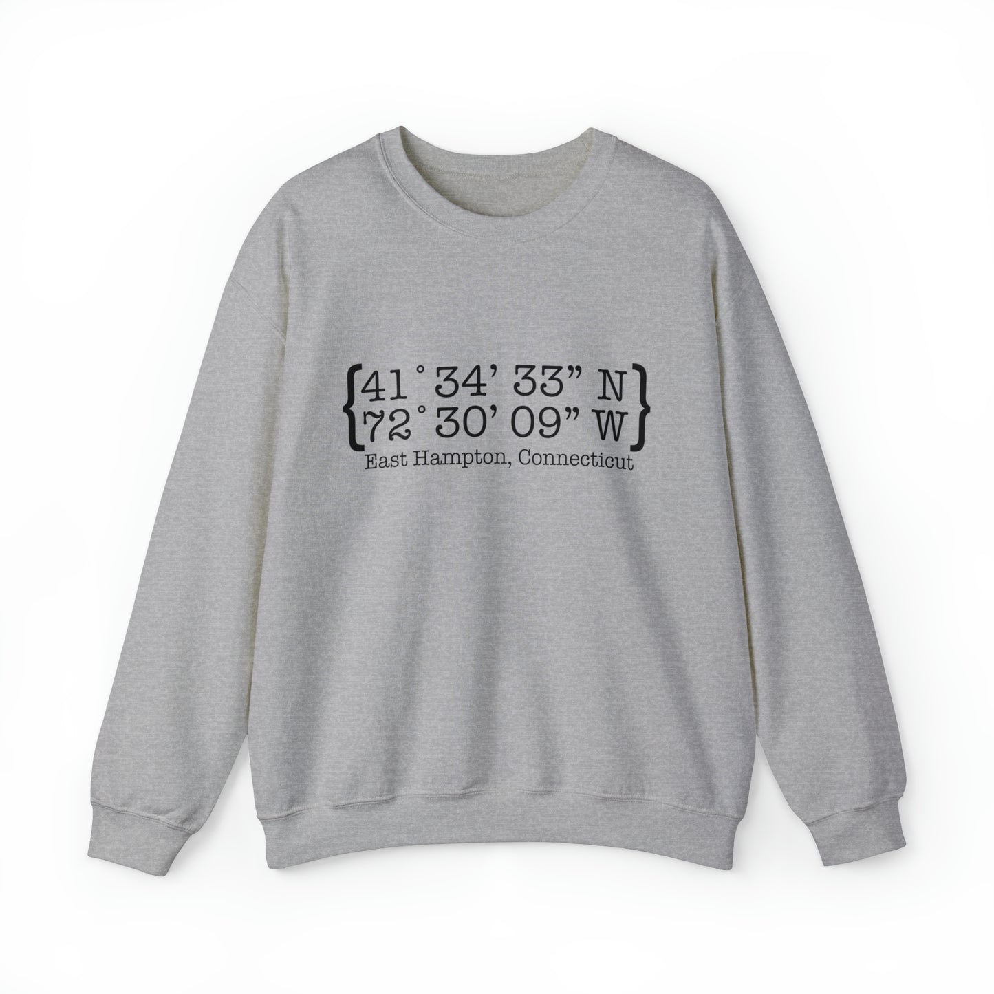 East hampton connecticut coordinates sweatshirt