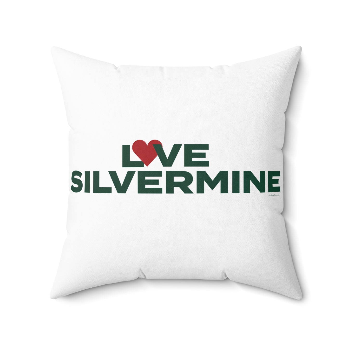 Love Silvermine Spun Polyester Square Pillow