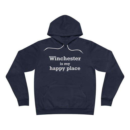 Winchester is My Happy Place Unisex Sponge Fleece Pullover Hoodie