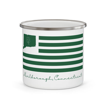 Marlborough Connecticut St. Patrick’s Day Flag Enamel Camping Mug