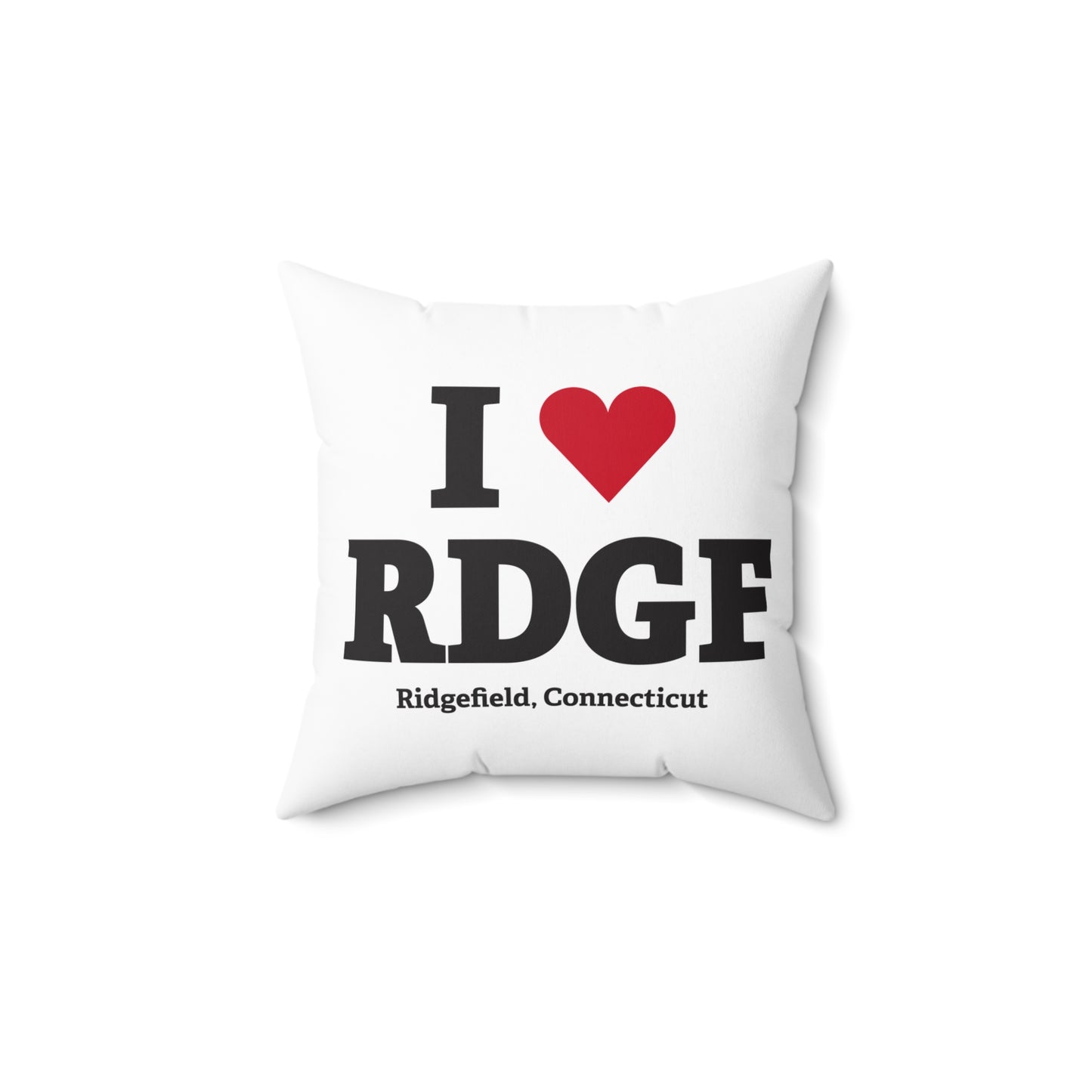 I Heart RDGF Spun Polyester Square Pillow