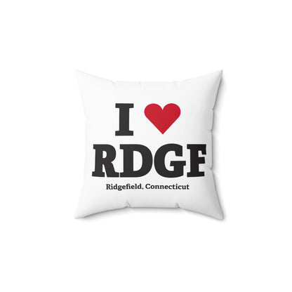 I Heart RDGF Spun Polyester Square Pillow