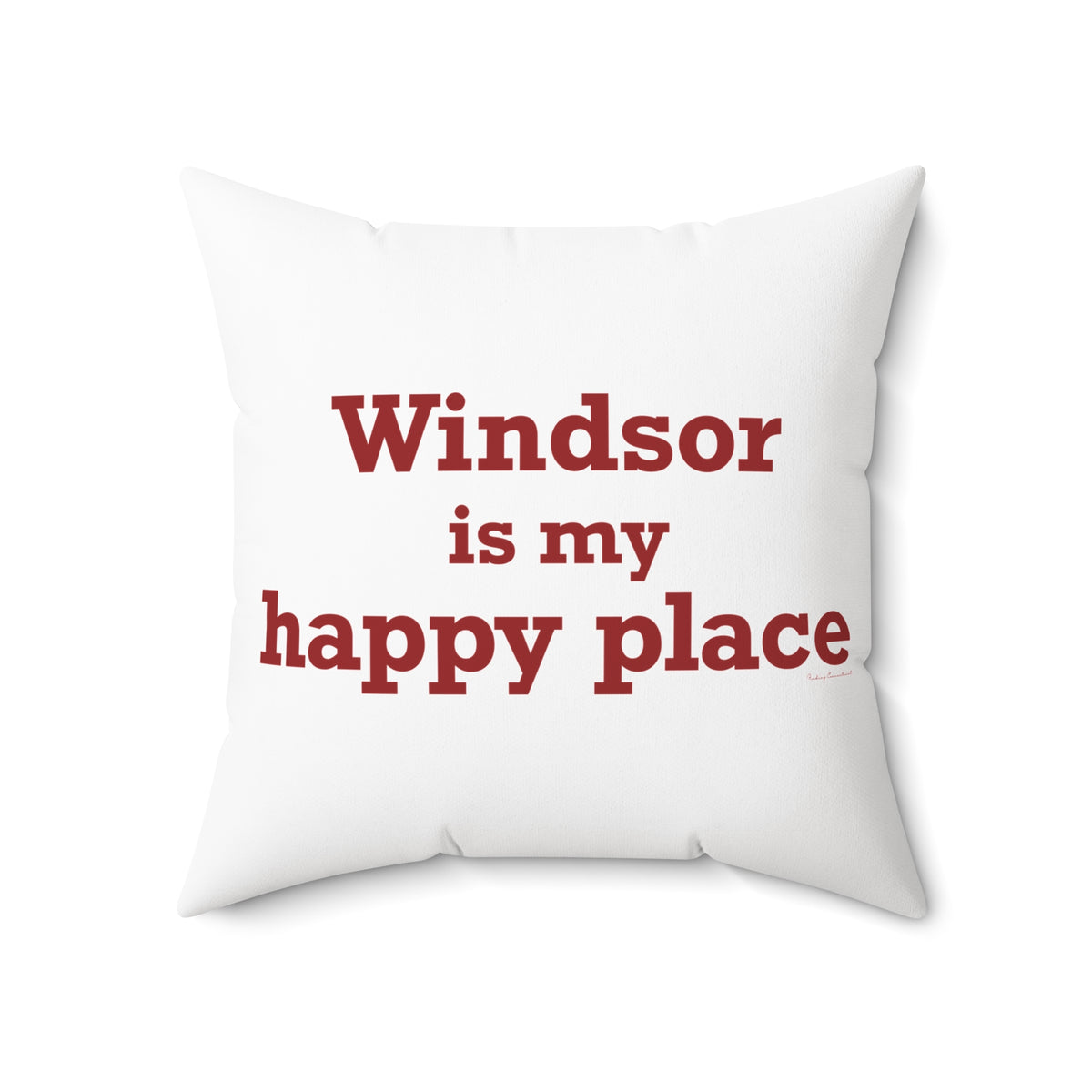 Windsor is My Happy Place Polyester Square Pillow