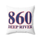 860 Deep River Red, White & Blue Spun Polyester Square Pillow