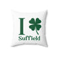 I Clover Suffield Spun Polyester Square Pillow