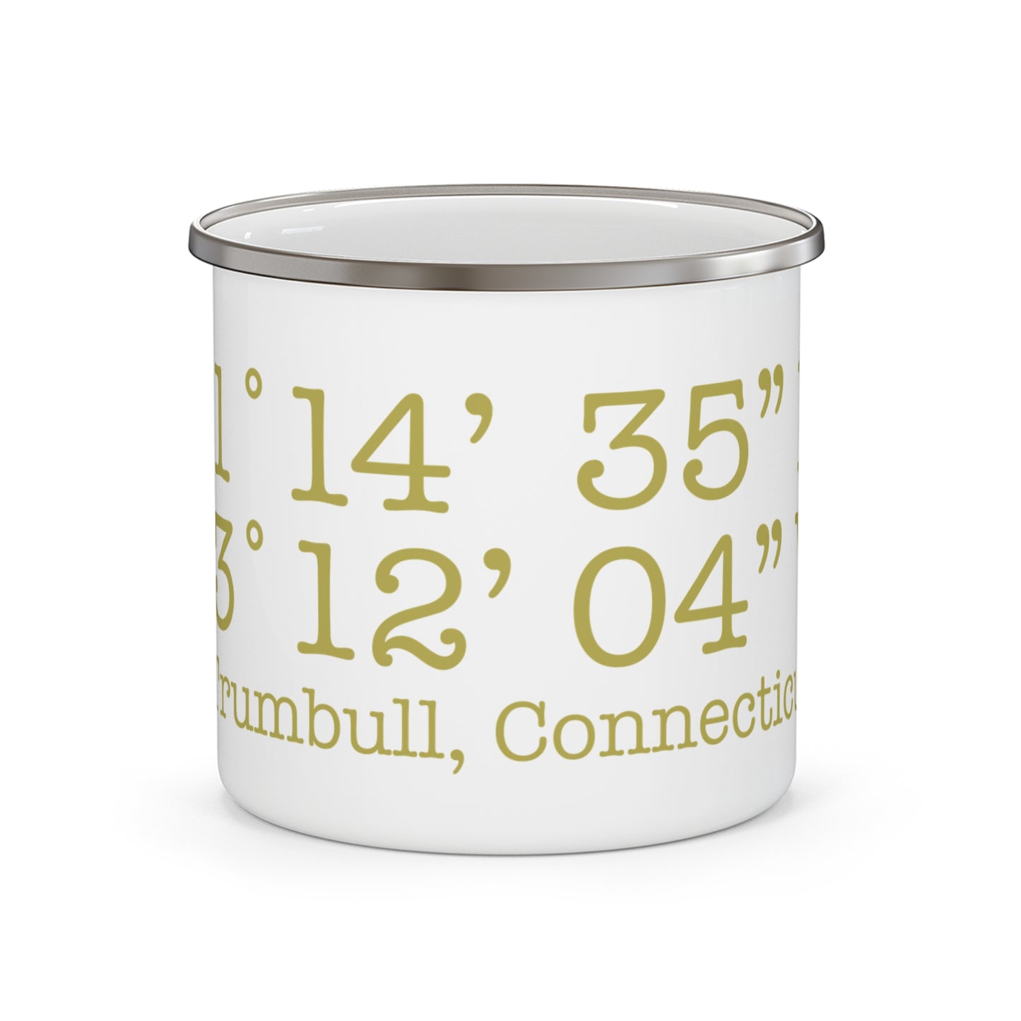 Trumbull Coordinates Enamel Camping Mug