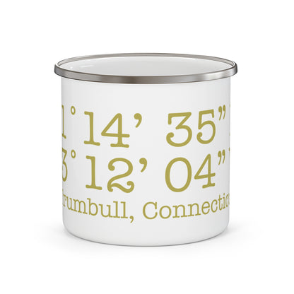 Trumbull Coordinates Enamel Camping Mug