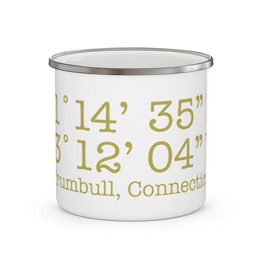 Trumbull Coordinates Enamel Camping Mug