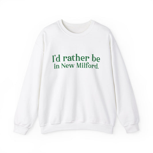 I'd rather be in New Milford. Unisex Heavy Blend™ Crewneck Sweatshirt