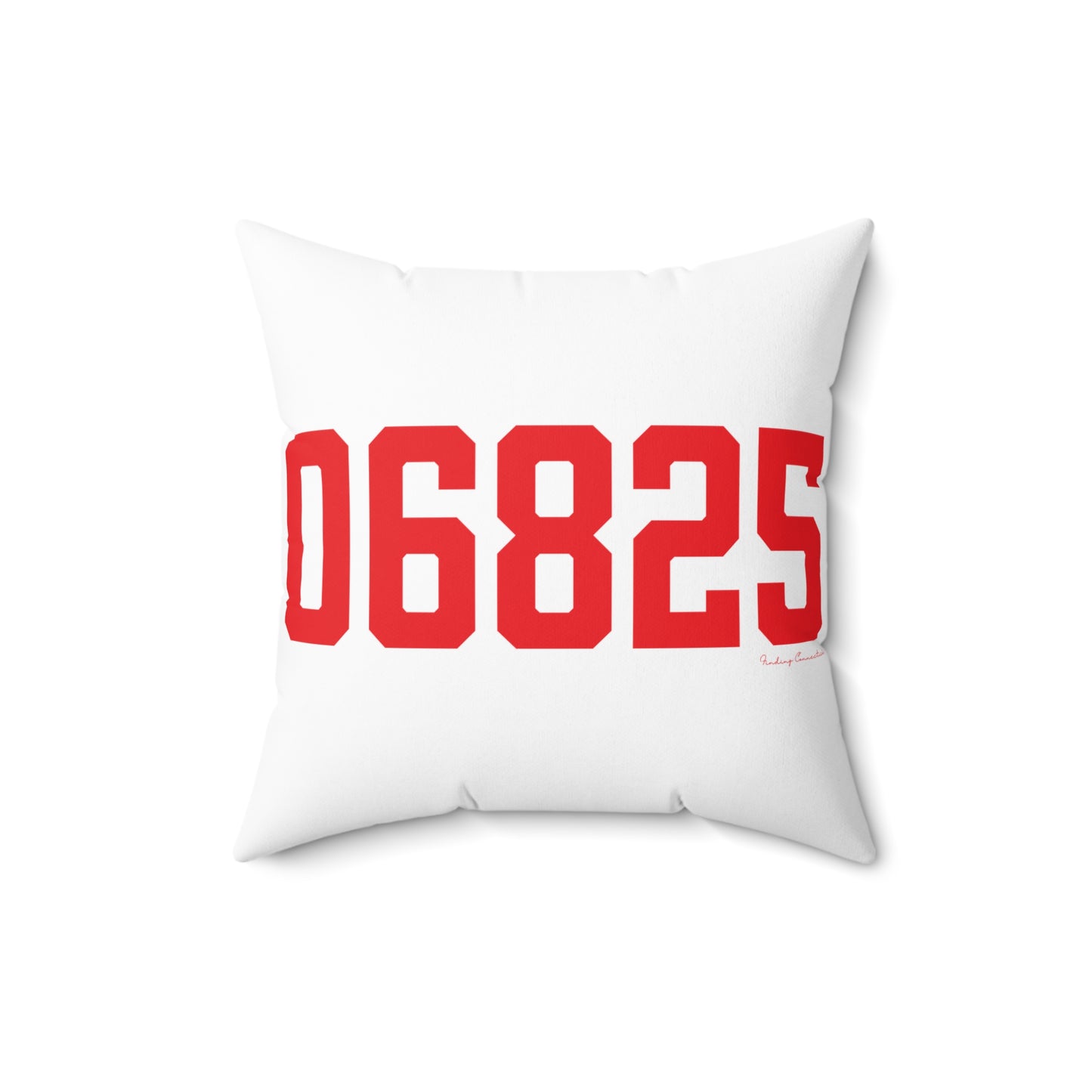 06825 Fairfield Connecticut Zip Code Spun Polyester Square Pillow