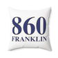 860 Franklin Spun Polyester Square Pillow