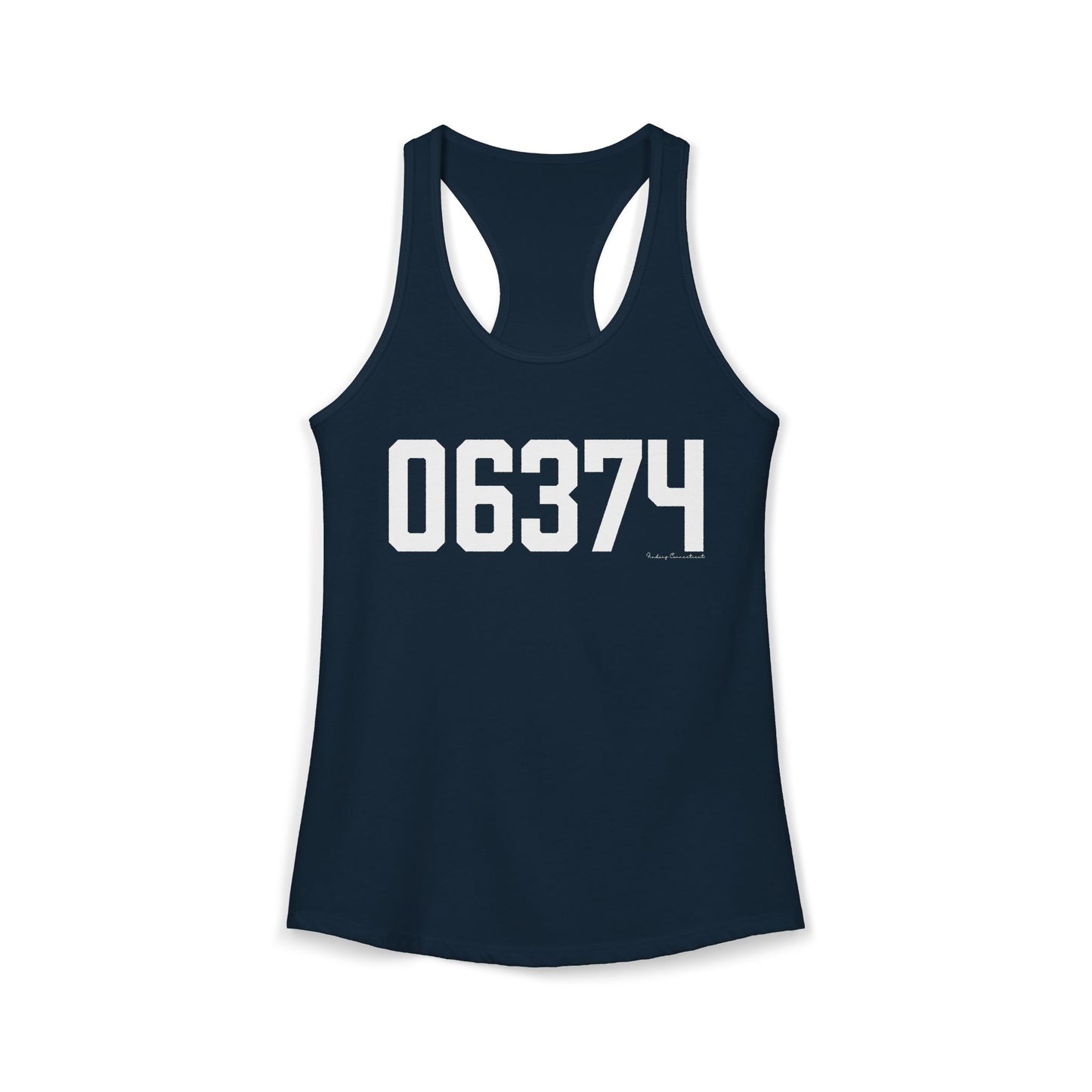 06374 Plainfield CT Zip Code Women's Ideal Racerback Tank Top