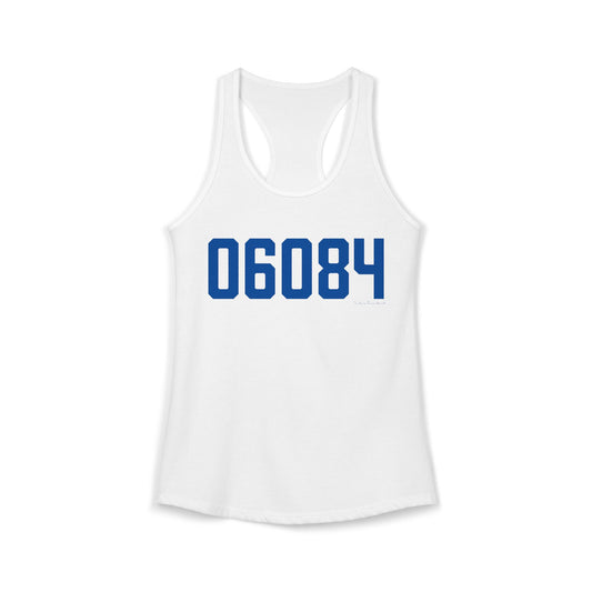 06084 Tolland Connecticut Zip Code Women's Ideal Racerback Tank Top