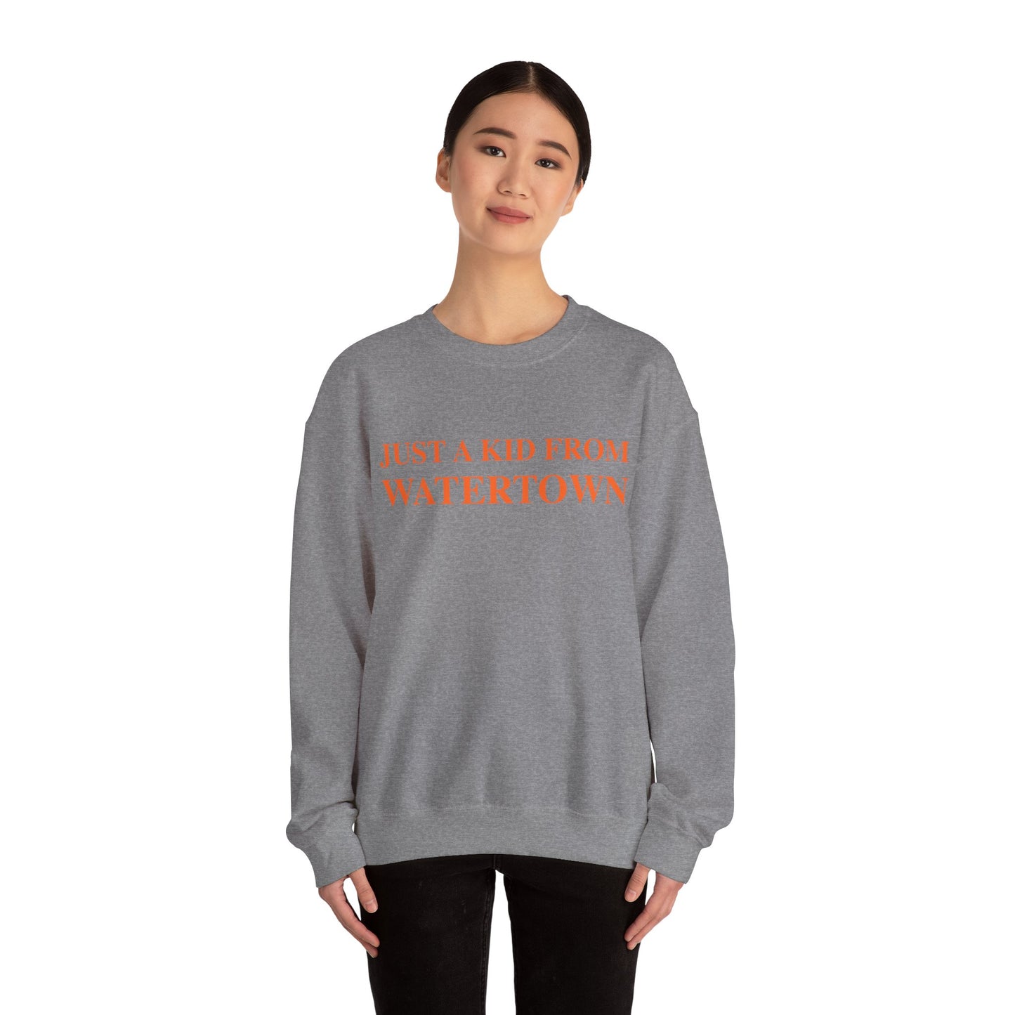 Just a kid from Watertown Unisex Heavy Blend™ Crewneck Sweatshirt