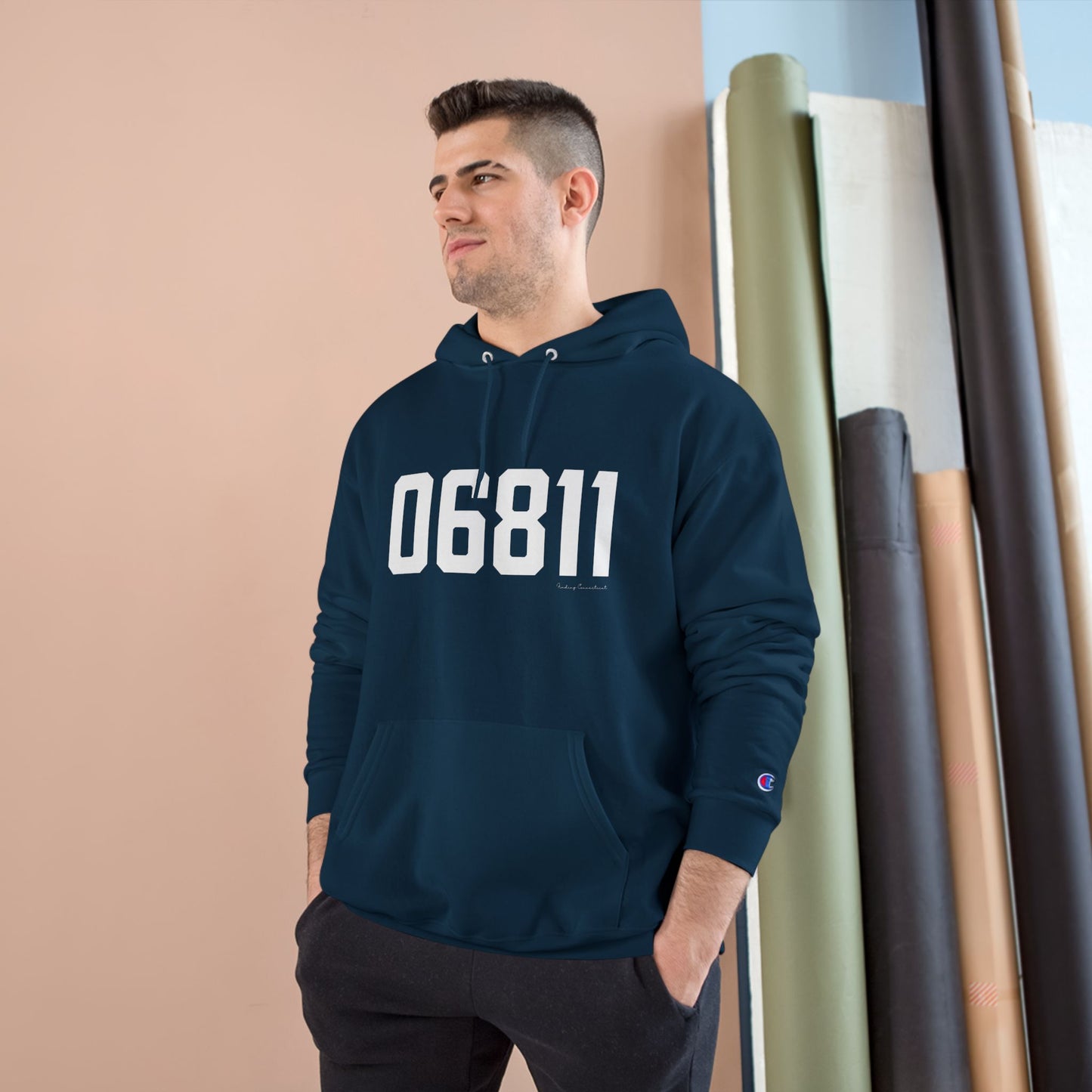 06811 Danbury CT Zip Code Champion Hoodie Sweatshirt