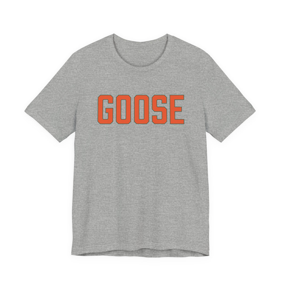 Goose Zip Code Orange & Green Unisex Jersey Short Sleeve T-Shirt
