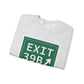 Vintage Exit 39B Merritt Parkway Sign Unisex Heavy Blend™ Crewneck Sweatshirt