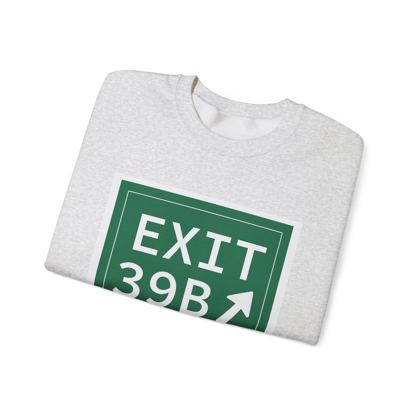 Vintage Exit 39B Merritt Parkway Sign Unisex Heavy Blend™ Crewneck Sweatshirt