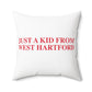 Just a kid from West Hartford Polyester Square Pillow