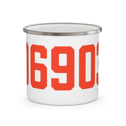 06903 Stamford Connecticut Zip Code Enamel Camping Mug