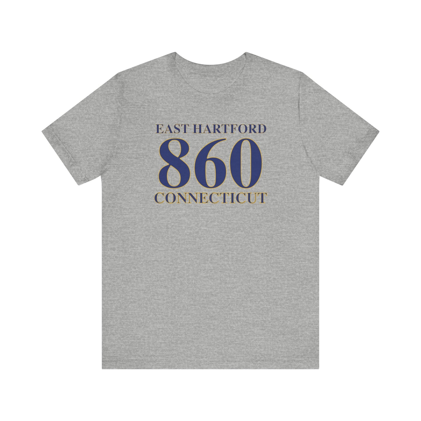 East Hartford 860 Connecticut Unisex Jersey Short Sleeve Tee