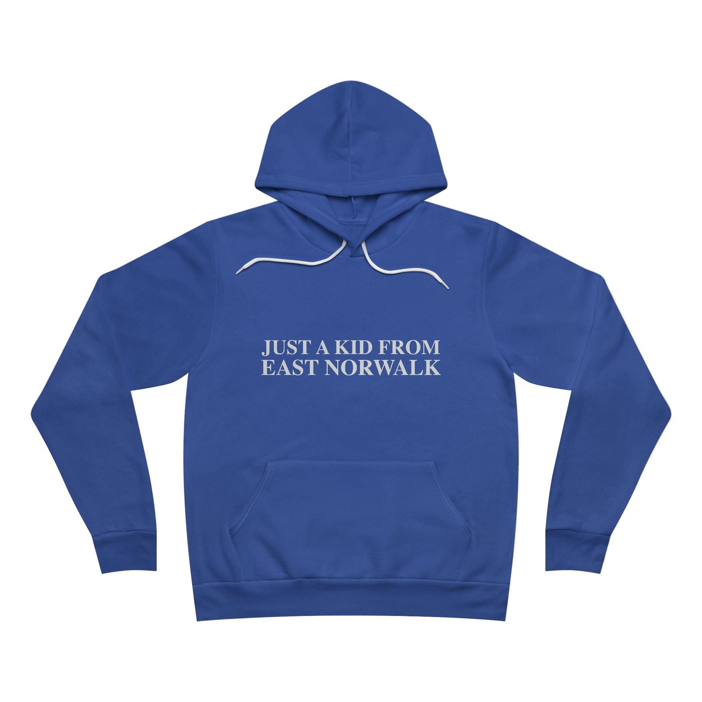Just a kid from East Norwalk Unisex Sponge Fleece Pullover Hoodie