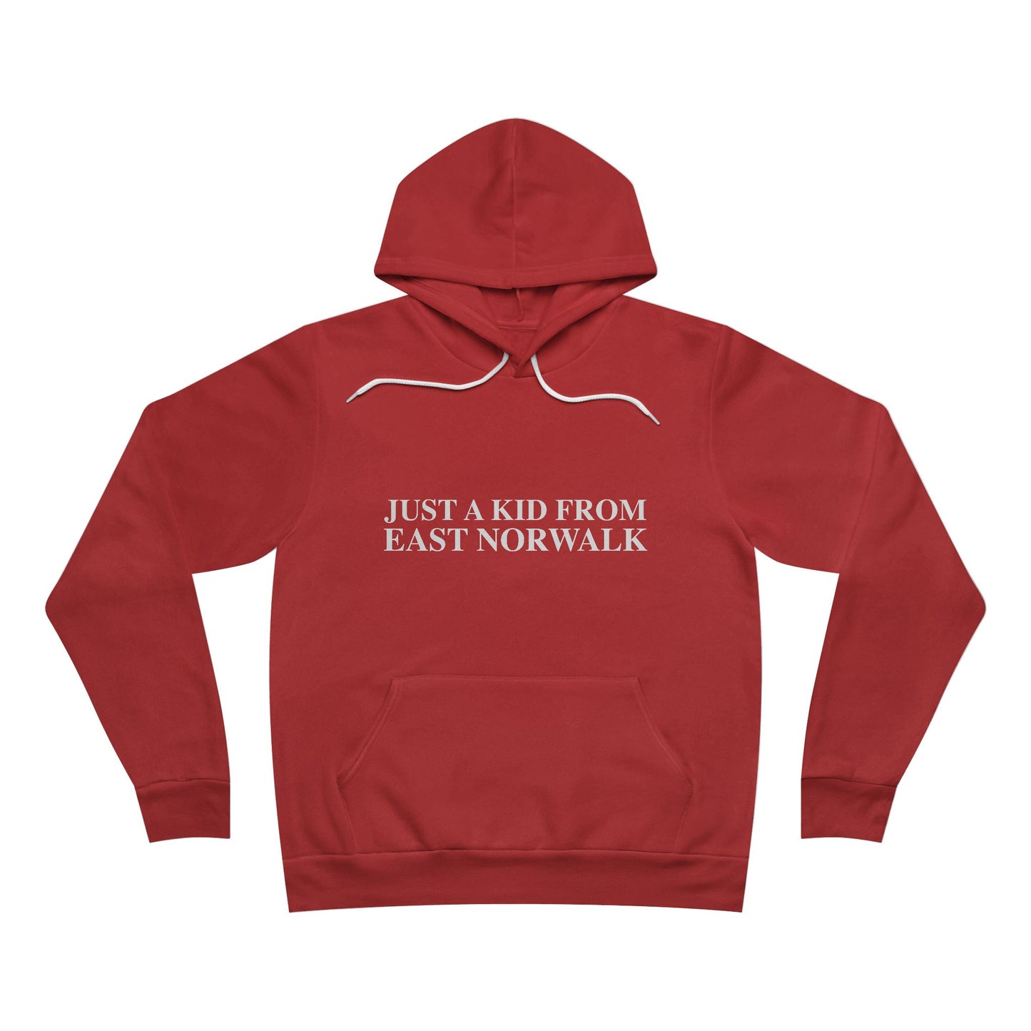 Just a kid from East Norwalk Unisex Sponge Fleece Pullover Hoodie