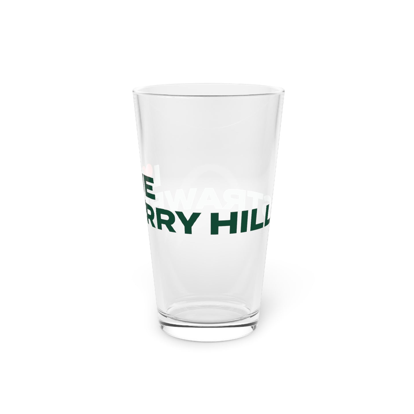 Love Strawberry Hill Pint Glass, 16oz
