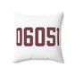 06051 New Britain Connecticut Zip Code Polyester Square Pillow