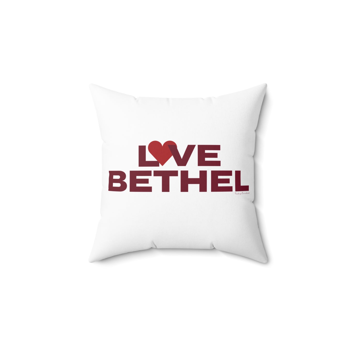 Love Bethel Spun Polyester Square Pillow