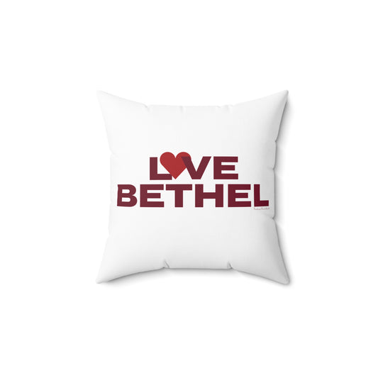 Love Bethel Spun Polyester Square Pillow