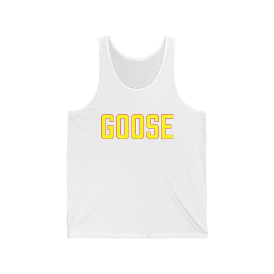 Goose Zip Code - Yellow & Pink Unisex Jersey Tank Top