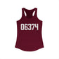 06374 Plainfield CT Zip Code Women's Ideal Racerback Tank Top