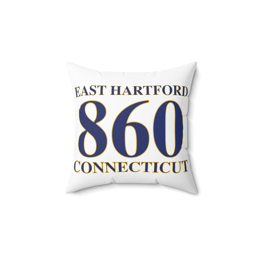 East Hartford 860 Connecticut Polyester Square Pillow