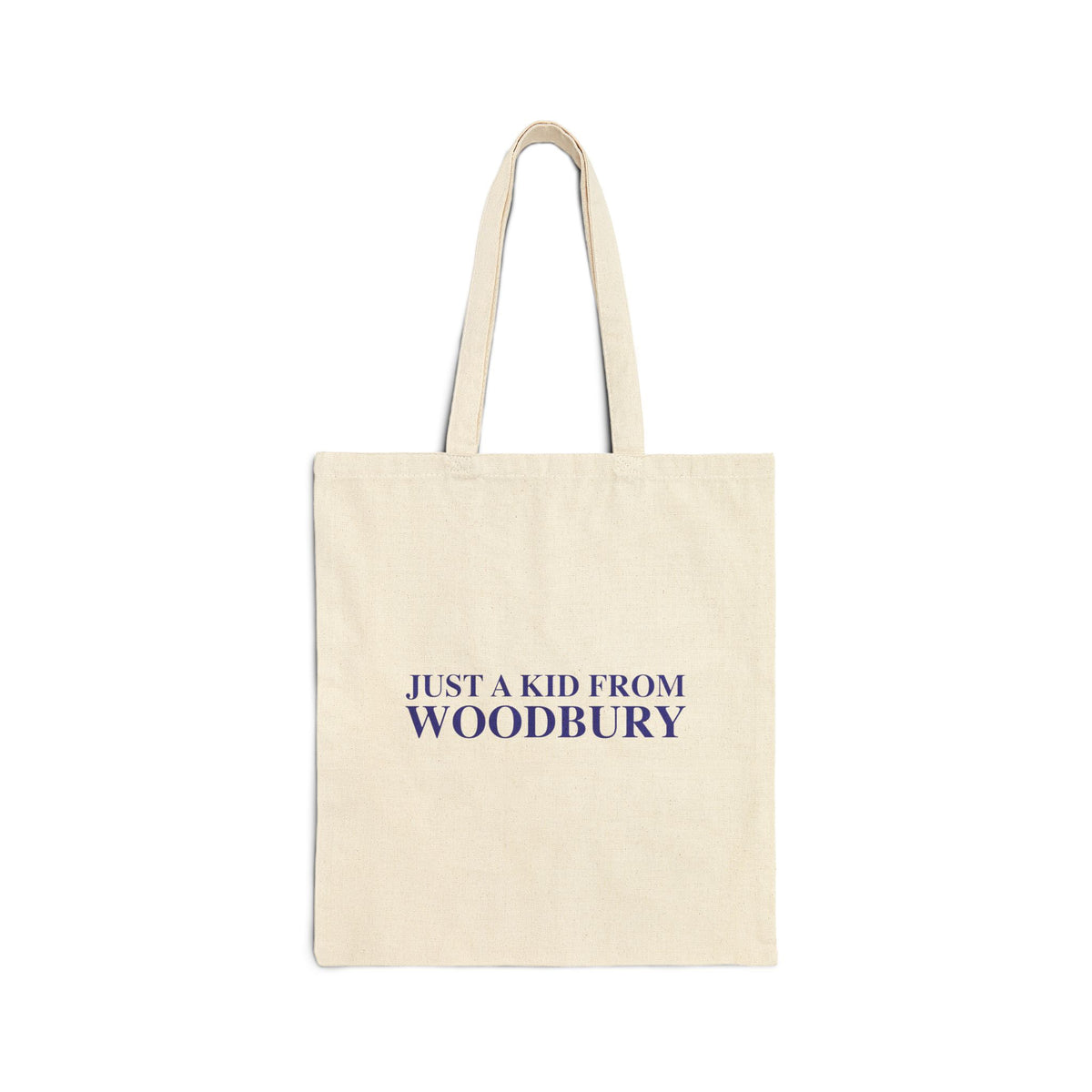 Just a kid from Woodbury Cotton Canvas Tote Bag