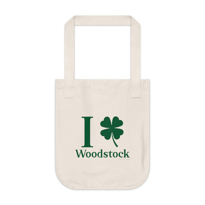 I Clover Woodstock Organic Canvas Tote Bag