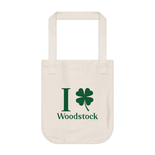 I Clover Woodstock Organic Canvas Tote Bag