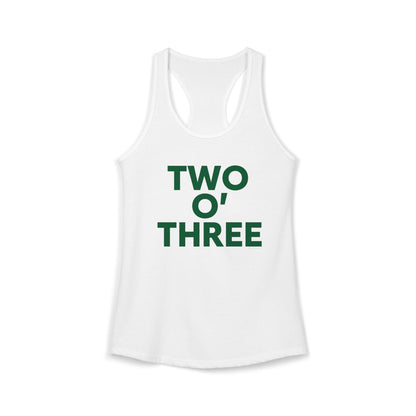 Two O’ Three Women's Ideal Racerback Tank Top Lucky Green – St. Patrick’s Day
