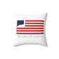 Newington Connecticut Flag Spun Polyester Square Pillow
